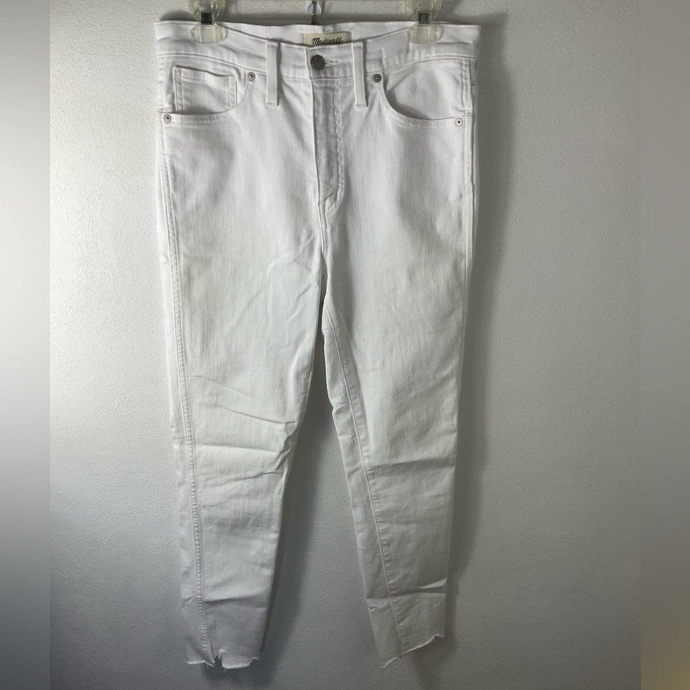 Madewell 10” High Rise Skinny White Jeans Sz 29